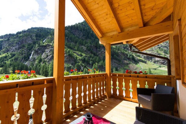 Blick von der Unterkunft