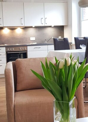 Lägenhet | Eget kök | Ugn, vattenkokare och brödrost