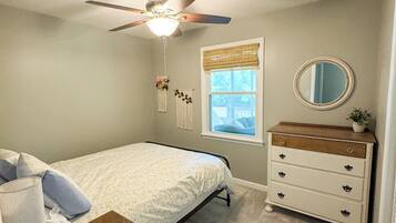 4 bedrooms, iron/ironing board, travel crib, WiFi