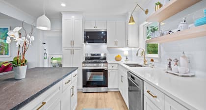 NEW!!Blue Pelican Getaway!Pet friendly, fenced in back yard! Sleeps 11 by beach!