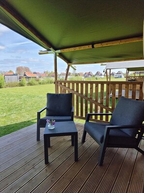 Tent | Balcony - Waterfront Glamping Escape (De Veenhoop)