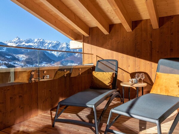 View from property - Luxury Penthouse, 600 m. From the ski Area (Schruns)