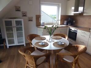 Private kitchen - Inviting Apartment in Norden (Norden)