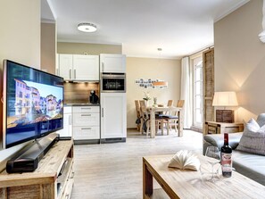 Living area - Beach Idyll Holiday Apartment (Ostseebad Baabe)