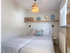 Casa | 2 quartos, roupa de cama