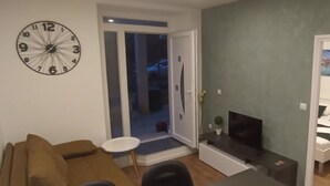 Apartment | Living area - Apartments Baldo - One Bedroom Apartment With Terrace and Sea View (Dubrovacko Primorje)