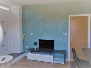 Living room - Apartments Baldo - One Bedroom Apartment With Terrace and Sea View (Dubrovacko Primorje)