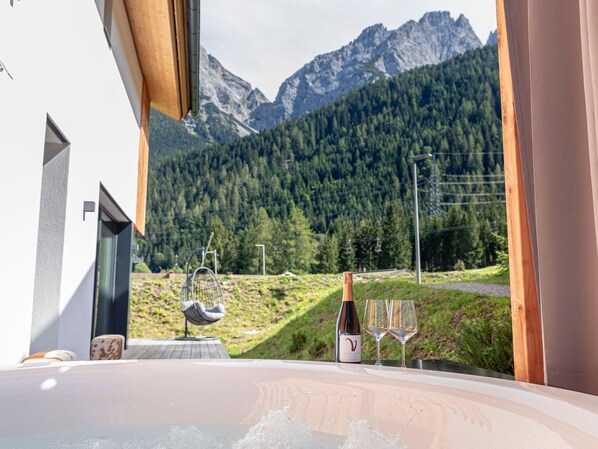 View from property - Luxury Villa With Sauna, on the Piste (Nassereith)
