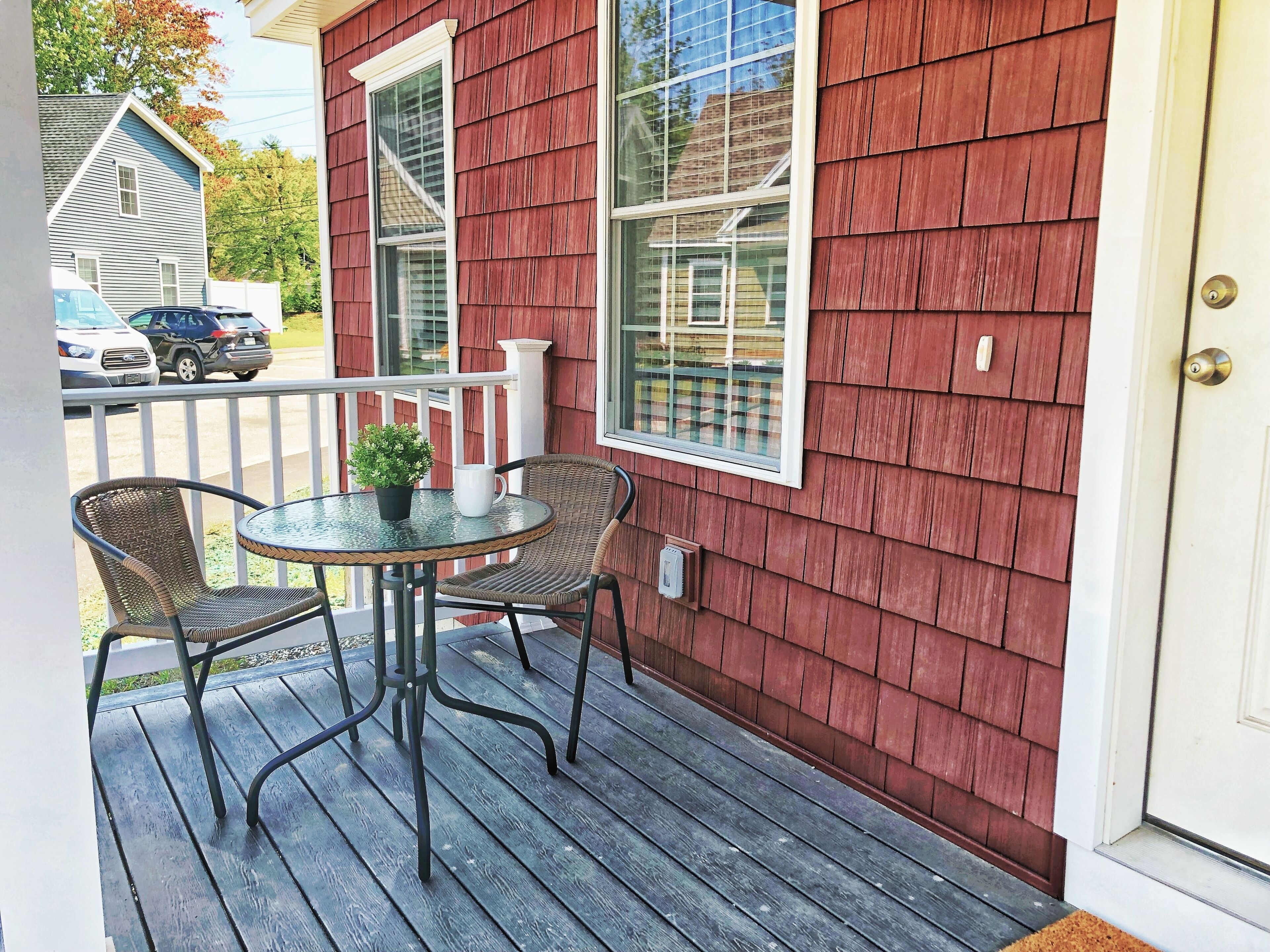 屋外ダイニングエリア