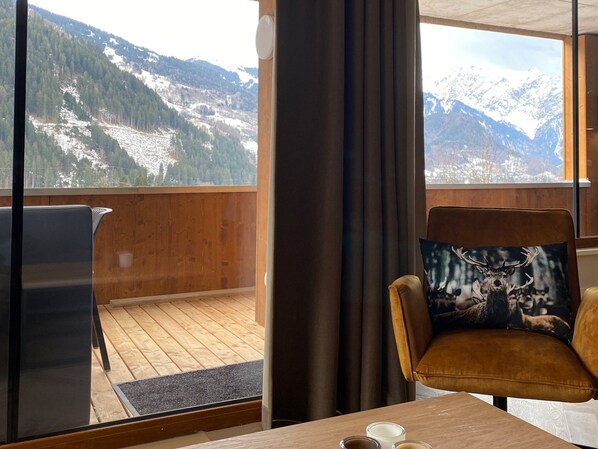 View from property - Luxury Apartment With Sauna, ski Area at 600 m (Schruns)