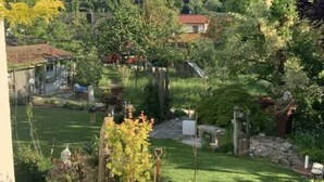A lush garden with a variety of plants and a well-maintained lawn. - Baldauf Modern Retreat (Riedenburg)
