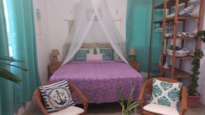 1 bedroom, free WiFi, bed sheets - Studio Entre mer et Montagne pas Loin des Plus Magnifiques Plages de L'île (Saint Francois)