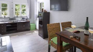 Apartment | Private kitchen | Oven, electric kettle, toaster