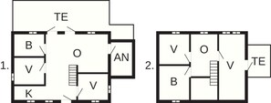 Floor plan - 8 Person Holiday Home in Bjert (Bjert)