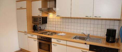 Fridge, microwave, dishwasher, highchair