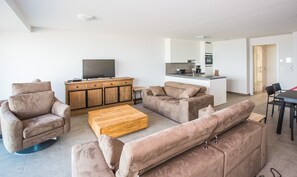 Apartment | Living room - Beautiful Apartment With Phenomenal sea View (Middelkerke)