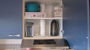 Apartment | Private kitchen | Oven, electric kettle, toaster