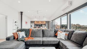 TV, fireplace, table tennis