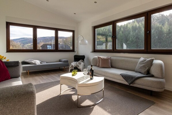 House | Living room - Modernes Split-level Haus Nahe am Hennesee (Meschede)