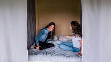 3 bedrooms, individually furnished, bed sheets