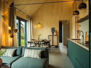 House | Dining - Holiday Home in Drenthe With Sauna (Appelscha)