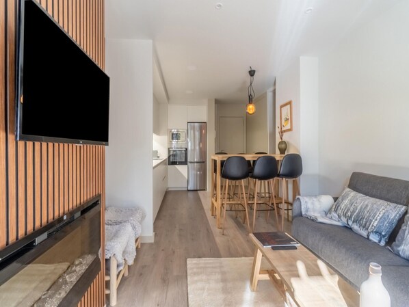 Appartement | Woonruimte | Een open haard
