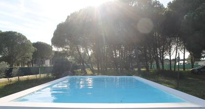 A Casa do Pinheiro tem uma Área de 5.000m2 com Piscina