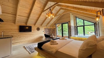 2 bedrooms, premium bedding, blackout curtains, soundproofing