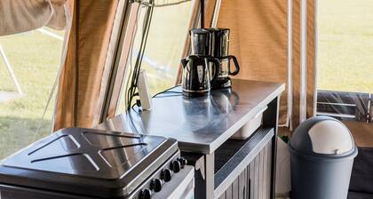 Nice Tent Lodge on a Campsite