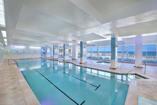 Indoor pool, a heated pool