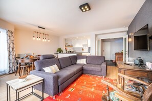 Living room - Apartment Near Ostend With Sea View (Koksijde)