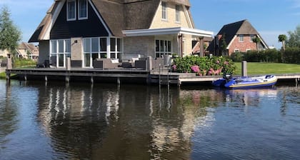 Villa in Friesland With Sauna and Jetty