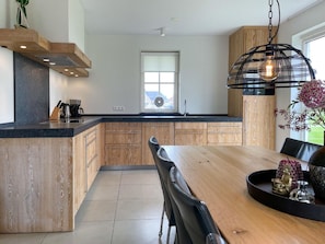 Villa | Private kitchen - Beautiful Villa With Wellness (Delfstrahuizen)