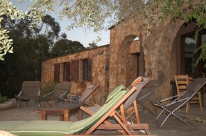 Terrace/patio - Jolie Maison en Pierres, vue mer (Lumio)