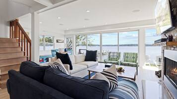 Smart TV, lareira, monitores de computador