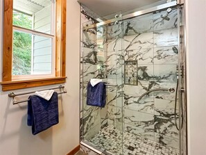 Shower, hair dryer