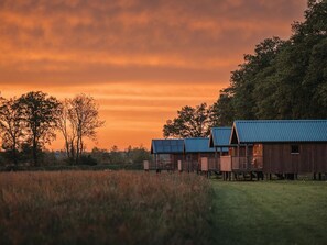 House | Exterior - Wellness Lodge in Dutch Meadows With Hot Tub (Ruinerwold)