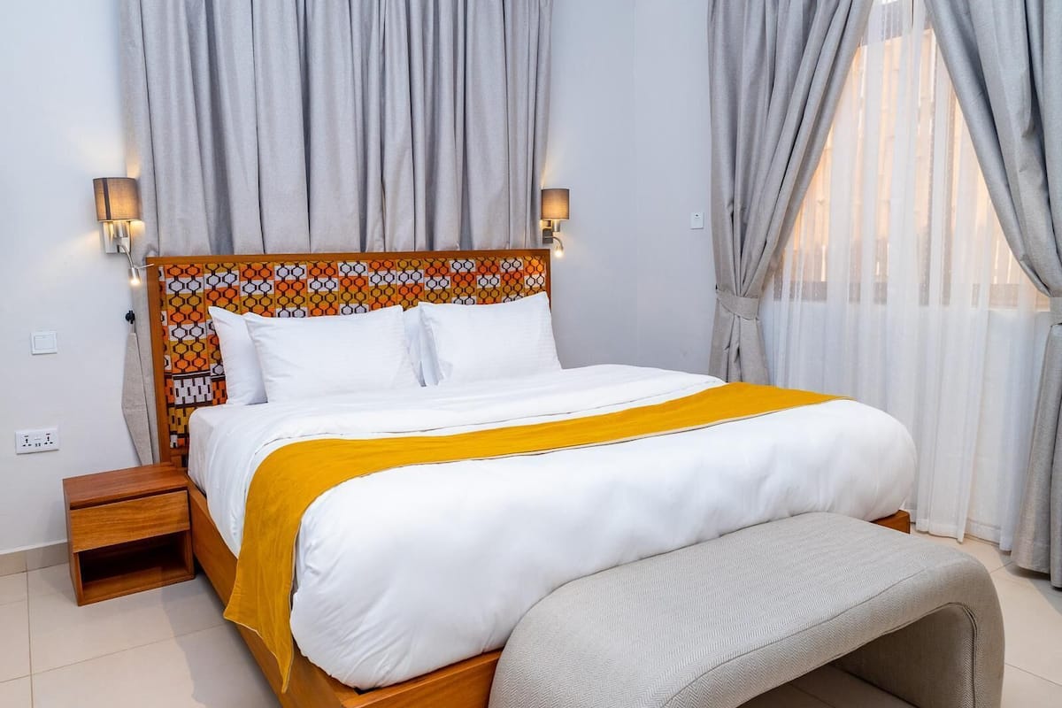 Executive studio suite | Lakens van Egyptisch katoen, luxe beddengoed, donzen dekbedden
