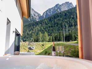 View from property - Luxury Villa With Sauna, Near the Piste (Nassereith)