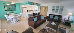 Condo, 2 Bedrooms | Living area - Fiesta Sol #110 2 Bedroom Home by RedAwning (South Padre Island)