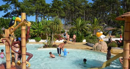 Nice Tent Lodge on Campsite Near Beach