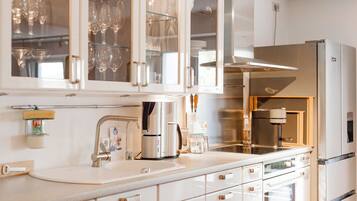 Kühlschrank, Ofen, Herdplatte, Geschirrspüler