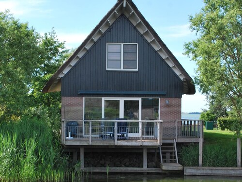 Villa on the Water With Sauna in Friesland