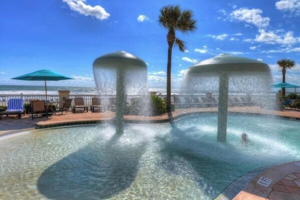 Et oppvarmet basseng