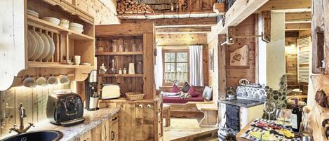 하우스 | 전용 주방 | 오븐, 전기 주전자, 토스터