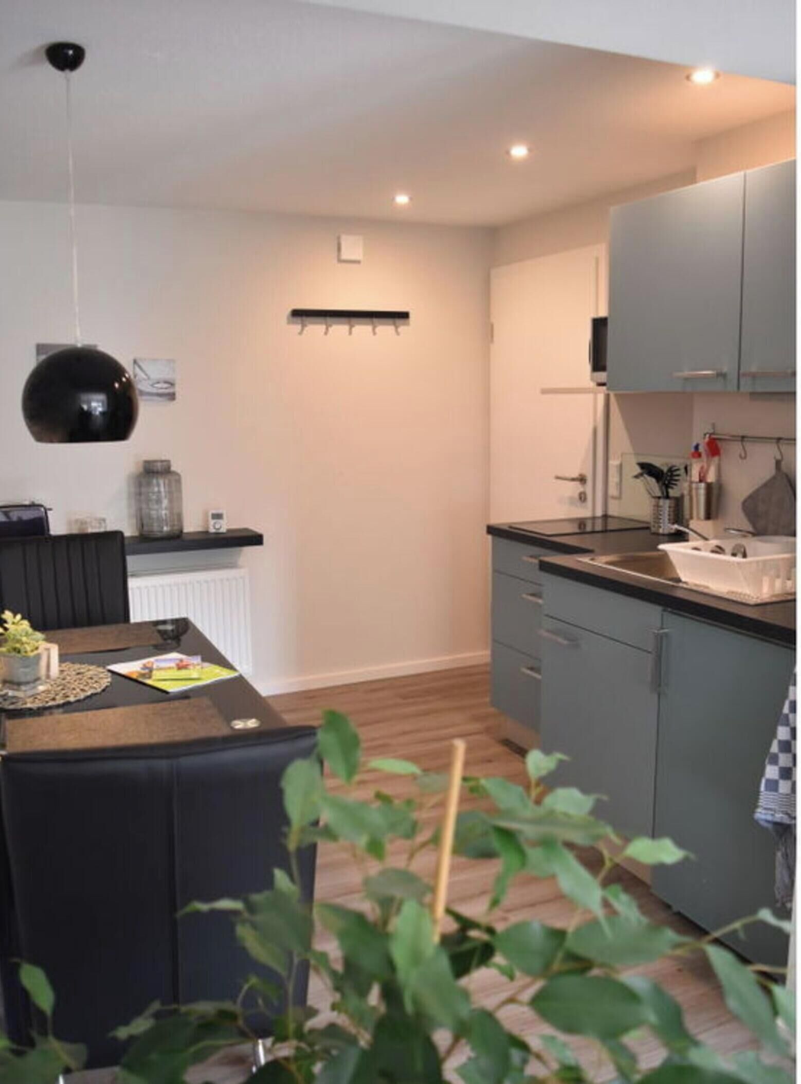 Apartment | Private kitchen | Oven, electric kettle, toaster