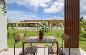 Outdoor dining - First floor poolside with gym (Punta Cana)