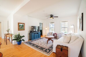 Smart TV, fireplace, printers