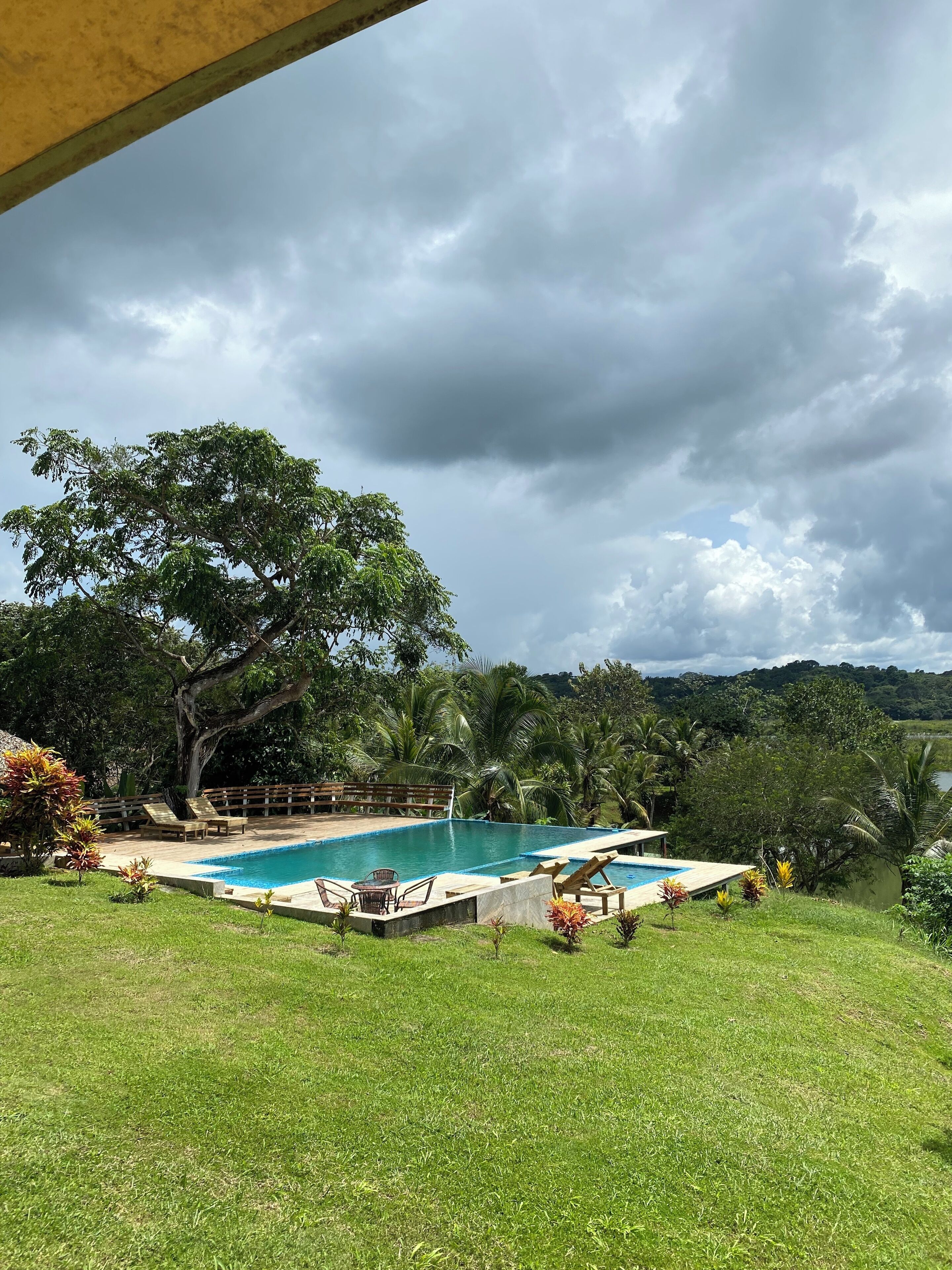 Outdoor pool, open 10:00 AM to 9:00 PM, pool umbrellas, sun loungers