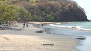 On the beach, beach towels - Amazing ocean view condo, steps to the beach, 3 pools, gated community (Playa Ocotal)